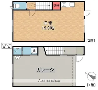 T'S BASE KAGUMACHI【103号室】の間取り