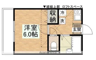 EXCEL南大塚【105号室】の間取り