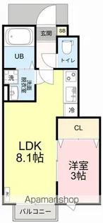 ESCONDITE卸町Ⅰ【1階】の間取り