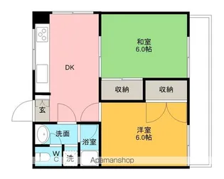 下田ハイツ馬場町【203号室】の間取り
