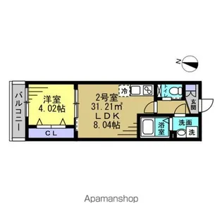 RUTILE吉川美南【1階】の間取り