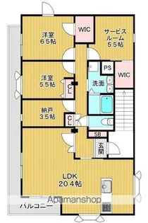 エピドール【3階】の間取り