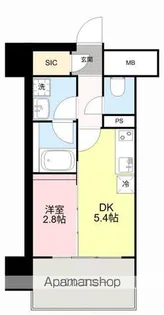 デュオフラッツ仙台木町通リネア【12階】の間取り