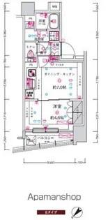 CREST TAPP新横浜Ⅱ【2階】の間取り