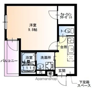 フジパレス北加賀屋Ⅴ番館【1階】の間取り