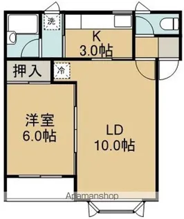メゾン・ド・グレース【202号室】の間取り