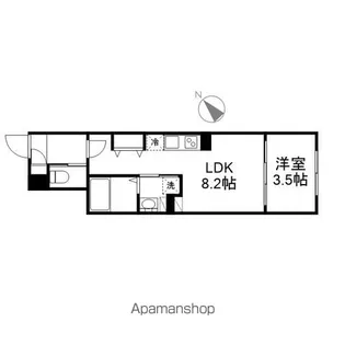 LUORE黒川EAST【4階】の間取り