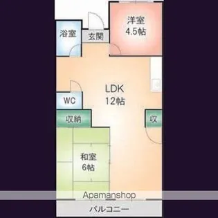 パストラル【3階】の間取り