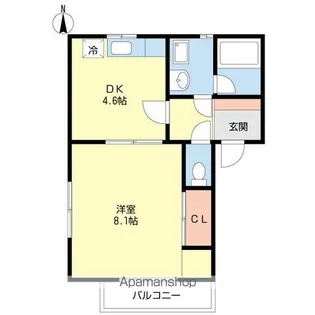 エグレット福浜【2階】の間取り