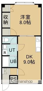 ロイヤルガーデンA【4階】の間取り