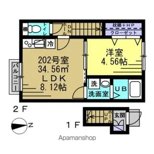 AJ南柏FIRST【2階】の間取り