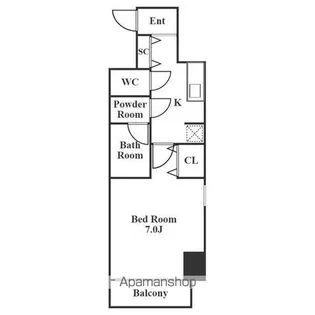 IARIM吹上【5階】の間取り