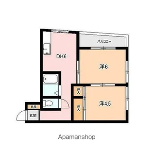 第一メゾン紫原【4階】の間取り