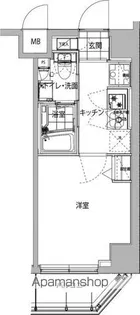 ハーモニーレジデンス品川ウエスト002【6階】の間取り