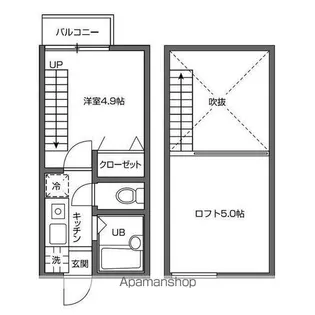 カーサベルデ中野【2階】の間取り