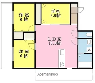 ブライムサンライト・【3階】の間取り