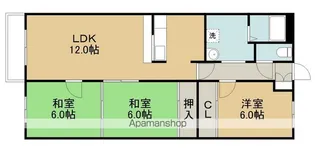 Jステージ高丘【306号室】の間取り