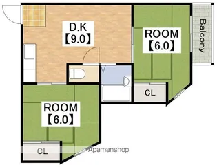 第2タナックマンション【3階】の間取り