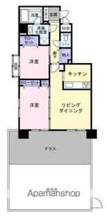 グランツ河辺Ⅱ【1階】の間取り