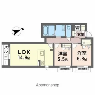 MAISON MAST ICHINOSEKI【3階】の間取り
