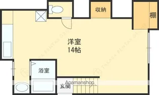 T−SPACE瓢箪山 B棟【202号室】の間取り