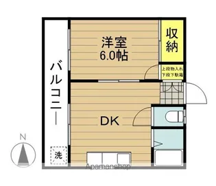 公園ハイツ【202号室】の間取り