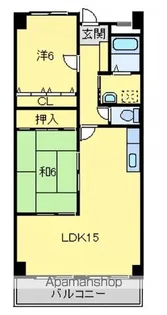 サンロイヤル小雑賀【402号室】の間取り
