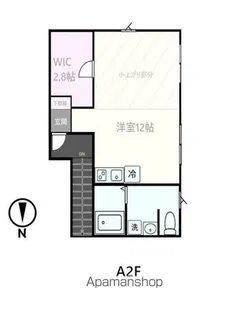 サンス仏向町A【2F号室】の間取り