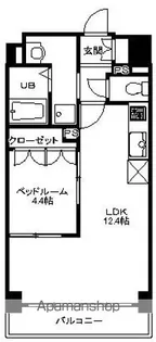 セザン新町【8階】の間取り