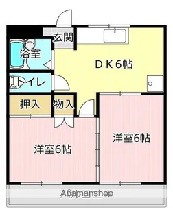 2DKの間取り画像