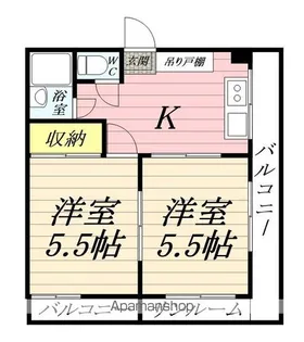 大和コーポ【3階】の間取り