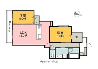 ブランメゾン山本【2階】の間取り