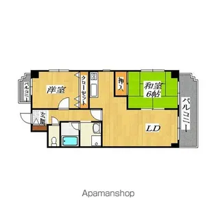 ファミールグランデ【5階】の間取り