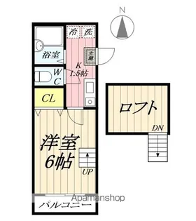埼玉県越谷市レイクタウン6丁目【アパート】の間取り