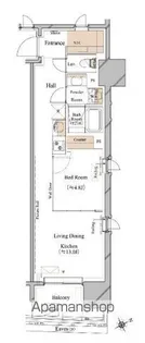 ブランシエスタ浅草蔵前【3階】の間取り