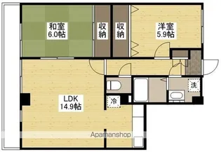フォブール春日Ⅱ【3階】の間取り