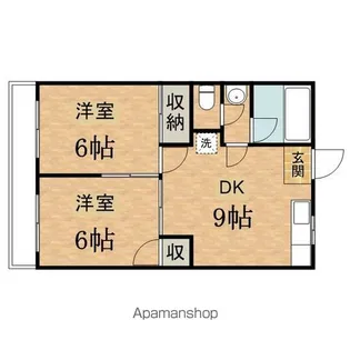 高橋マンションB棟【2階】の間取り