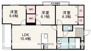 グランスタジオ幸町【2階】の間取り