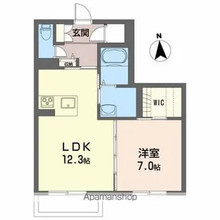 メゾンマスト本宮【1階】の間取り