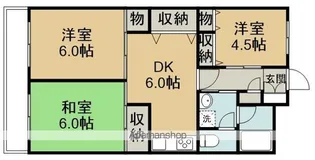 アルカディア岸【5階】の間取り