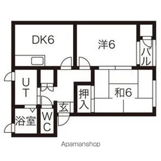 メゾンリリーフ長岡B【1階】の間取り