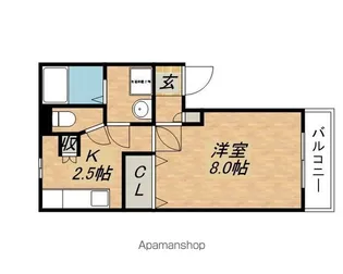 リオン プレイス【203号室】の間取り