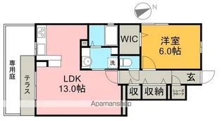 グロリオサ【1階】の間取り