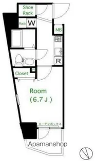 AXAS池袋本町【3階】の間取り