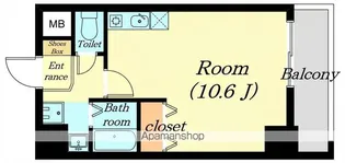 ミラージュ大津京【2階】の間取り