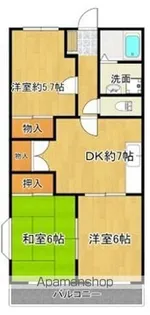 オステンハイム【3階】の間取り