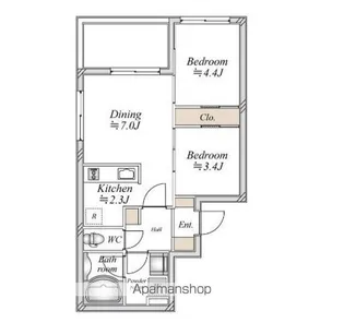 東京都杉並区堀ノ内2丁目【マンション】の間取り