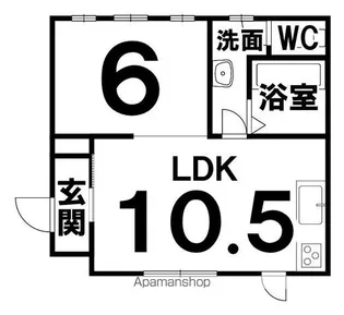 ST23 WEST【C-2号室】の間取り