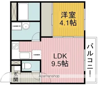 ARCA豊中蛍池【1階】の間取り