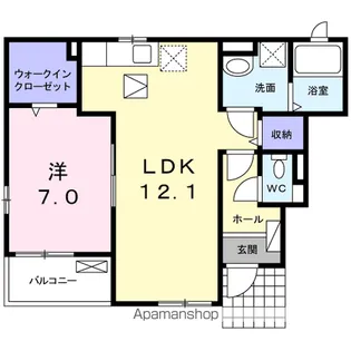 BRILLIANT STAR【1階】の間取り